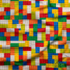 Lego Desenli Dijital Baskılı Çocuk Kumaşı