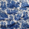 Mavi Masallar Toile de Jouy Dijital Baskılı Kumaş