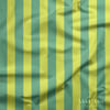 Mint Yeşili – Lime Sarısı 2,5 cm Çizgili Dijital Baskılı Kumaş