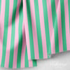 Mint Yeşili – Pudra Pembe 2,5 cm Çizgili Dijital Baskılı Kumaş