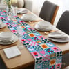 Mutluluk Kareleri Patchwork Dijital Baskılı Kumaş