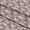 Örgü Kalplerin Arasında Pembe Teddy Masalı Dijital Baskılı Kumaş