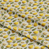 Örgü Limonların Neşeli Bahçesi Dijital Baskılı Kumaş