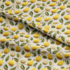 Örgü Limonların Neşeli Bahçesi Dijital Baskılı Kumaş