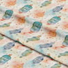 Pastel Fenerlerin Işıltısı Dijital Baskılı Kumaş