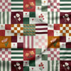 Patchwork Bahar Bahçesi Dijital Baskılı Kumaş