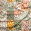 Patchwork Baharın Çiçekli Uyumu – Dijital Baskılı Kumaş