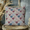 Patchwork Kalp Koleksiyonu Dijital Baskılı Kumaş