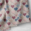 Patchwork Kalp Koleksiyonu Dijital Baskılı Kumaş