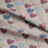 Patchwork Kalp Koleksiyonu Dijital Baskılı Kumaş