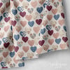 Patchwork Kalpler – Country Romantik Kalpli Dijital Baskılı Kumaş