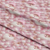 Pembe Marshmallow Noel Baba Masalı Dijital Baskılı Kumaş
