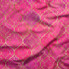 Pembe Moroccan Desenli Dijital Baskılı Kumaş