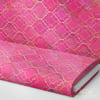 Pembe Moroccan Desenli Dijital Baskılı Kumaş