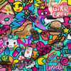 Pop Art Çılgınlığı Renkli Dijital Baskılı Kumaş