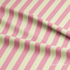 Pudra Pembe – Açık Sarı 2,5 cm Çizgili Dijital Baskılı Kumaş