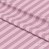 Pudra Pembe – Ekru 2,5 cm Çizgili Dijital Baskılı Kumaş