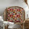 Renklerin Nakış Masalı Patchwork Bahçesi Dijital Baskılı Kumaş