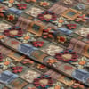 Renkli Patchwork Dokuda Nakışlı Çiçek Masalı Dijital Baskılı Kumaş