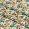 Renkli Vintage Gül Bahçesi Dijital Baskılı Kumaş