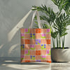 Retro Bahar Patchwork Dijital Baskılı Kumaş