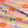 Retro Bahar Patchwork Dijital Baskılı Kumaş