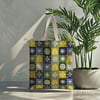 Retro Patchwork Semboller Dijital Baskılı Kumaş