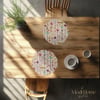 Romantik Bahar Boncukları Dijital Baskılı Kumaş