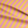 Sarı – Pembe 2,5 cm Çizgili Dijital Baskılı Kumaş