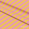 Sarı – Pembe 2,5 cm Çizgili Dijital Baskılı Kumaş