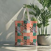 Tropikal Patchwork Dijital Baskılı Kumaş