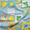 Yaz Esintisi Patchwork Dijital Baskılı Kumaş