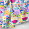 Yaz Neşesi Patchwork Dijital Baskılı Kumaş