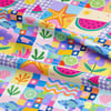 Yaz Neşesi Patchwork Dijital Baskılı Kumaş