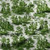 Yeşil Masallar Toile de Jouy Dijital Baskılı Kumaş
