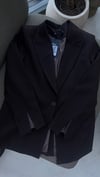  Kahve çizgili   Blazer Ceket 
