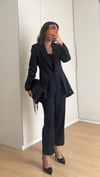     Kesik Ön Detaylı Kruvaze Blazer