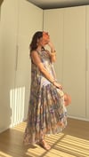     Lila/Toprak Lavande Crinkle Elbise