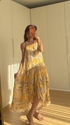     Sarı Soleil Crinkle Elbise