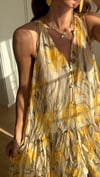     Sarı Soleil Crinkle Elbise