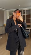 Antrasit Ekose Desen Premium  Pantolon Ceket Takım 