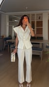 Bej  Denim Takım 