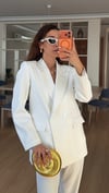 BEYAZ  BORU PAÇA CEKET TAKIM ELBİSE