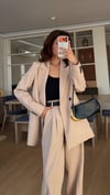CAPPUCCINO PİLE DETAY  PALAZZO TAKIM ELBİSE2