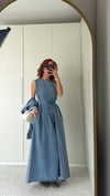 Denim Ceket Elbise Takım 