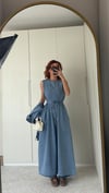 Denim Ceket Elbise Takım 