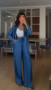 Denim Tensel Gömlek Pantolon Takım 