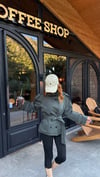 Haki Biora Dik Yaka Astarlı Kuşaklı Trençkot 