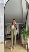 HAKİ  BORU PAÇA ASTARLI CEKET TAKIM ELBİSE