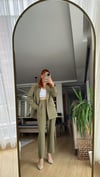 HAKİ  BORU PAÇA ASTARLI CEKET TAKIM ELBİSE